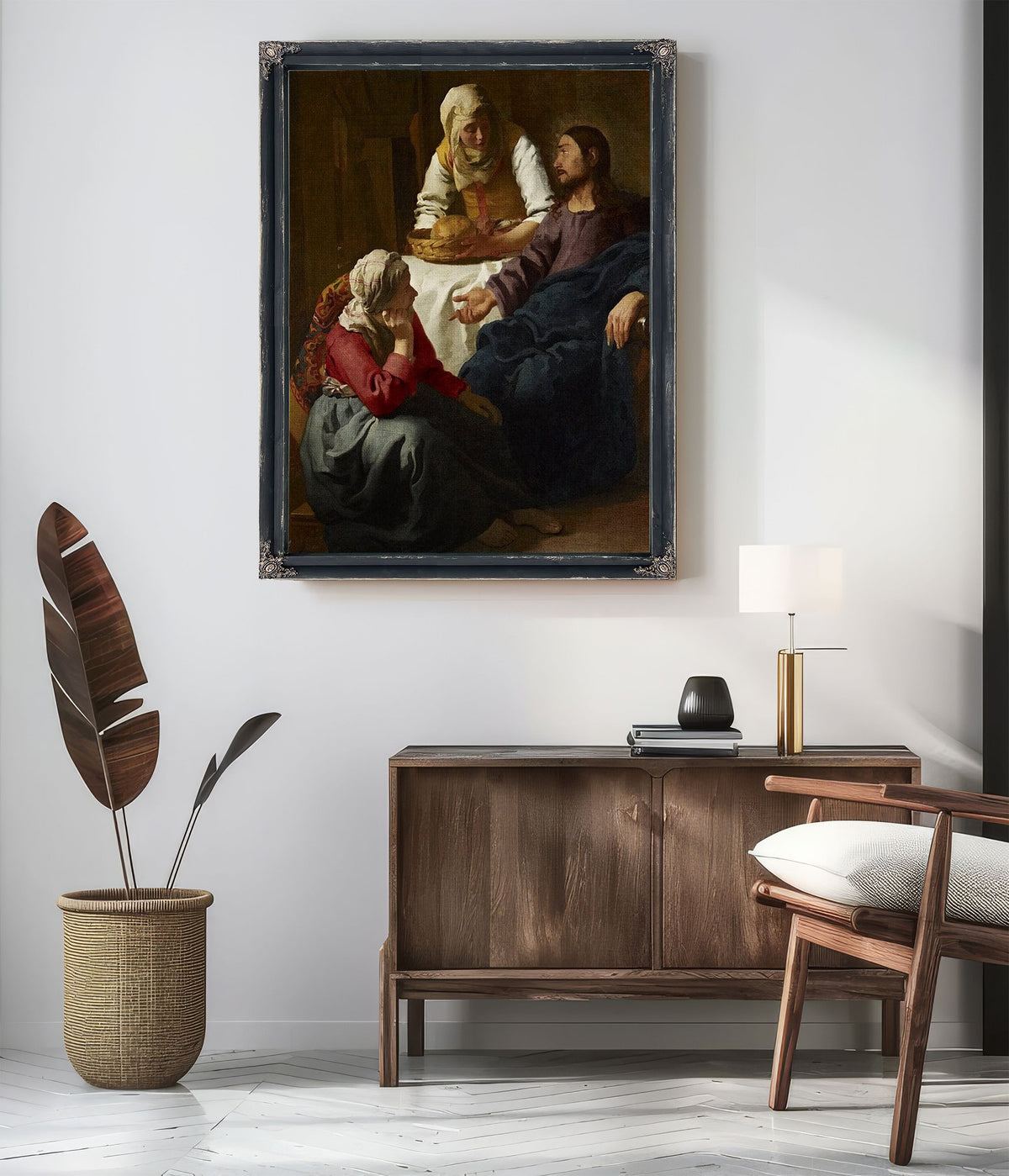 Christ In The House Of Martha And Mary 1656 By Johannes Vermeer