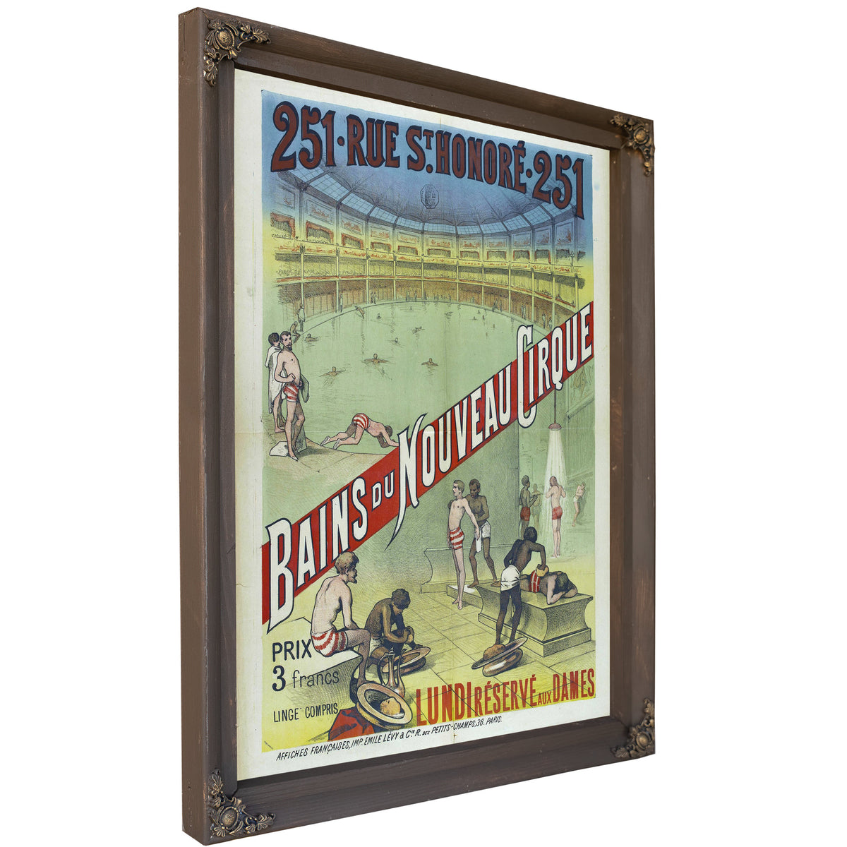 Rue St Honore 251 Bains du Nouveau By Vintage Circus Posters