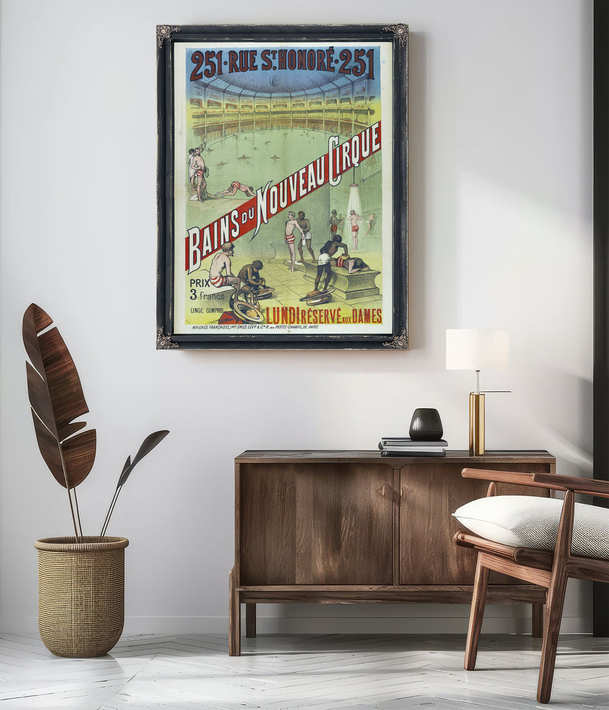 Rue St Honore 251 Bains du Nouveau By Vintage Circus Posters