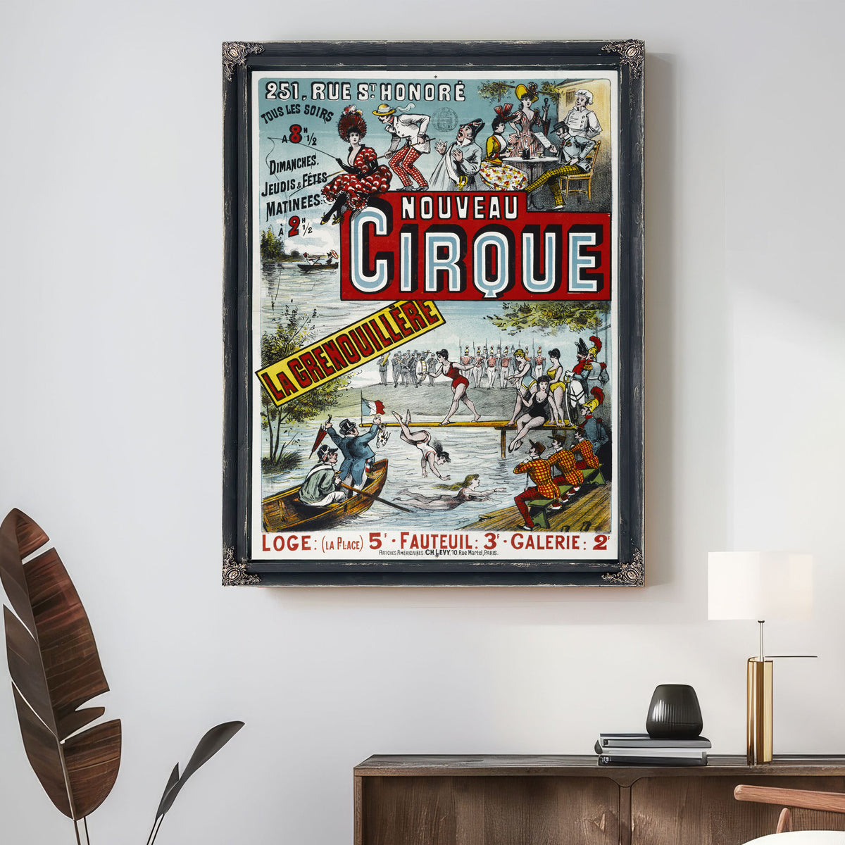 Rue St Honore Tous Les Soirs 8h 12 By Vintage Circus Posters