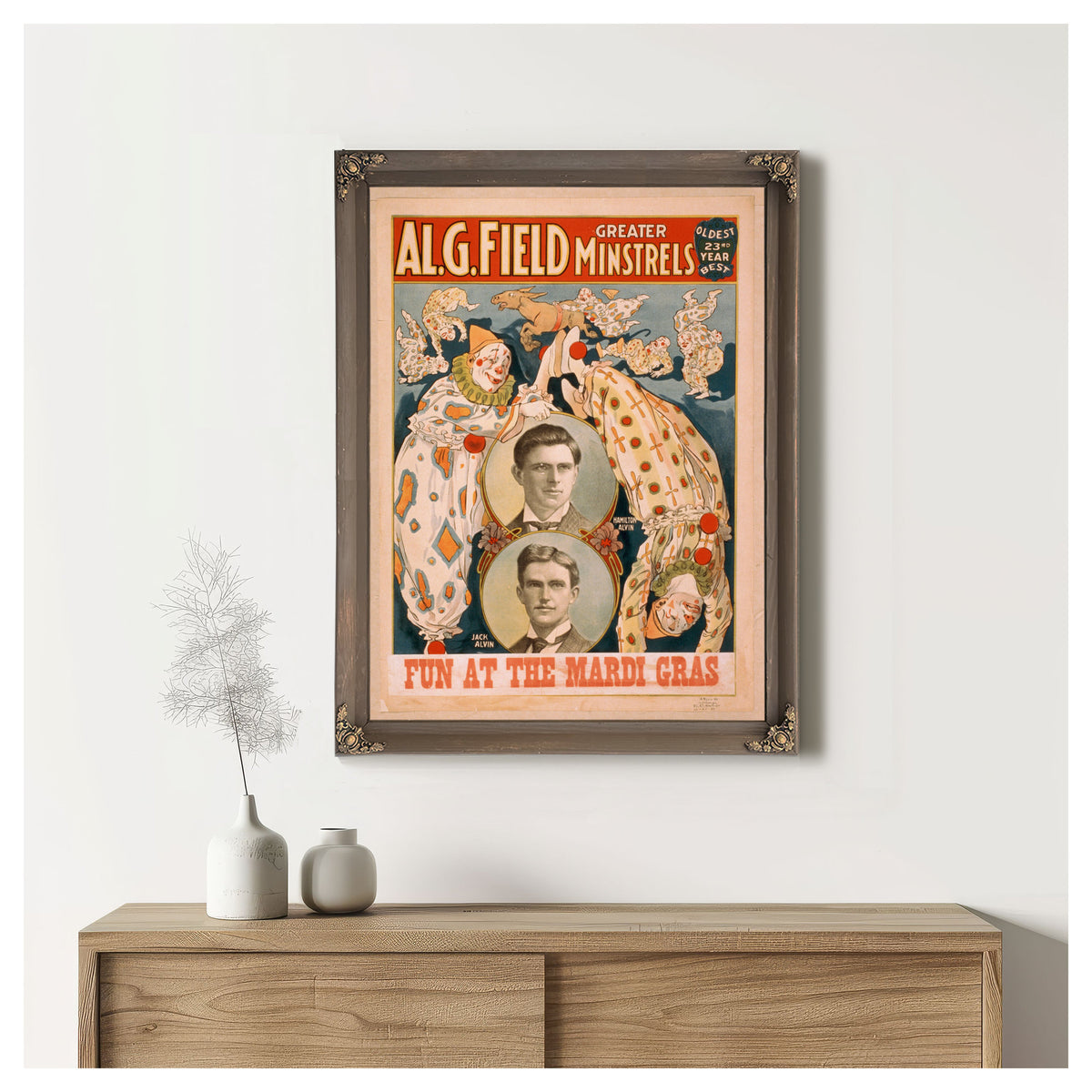 Al G Field Greater Minstrels Oldest By Vintage Circus Posters