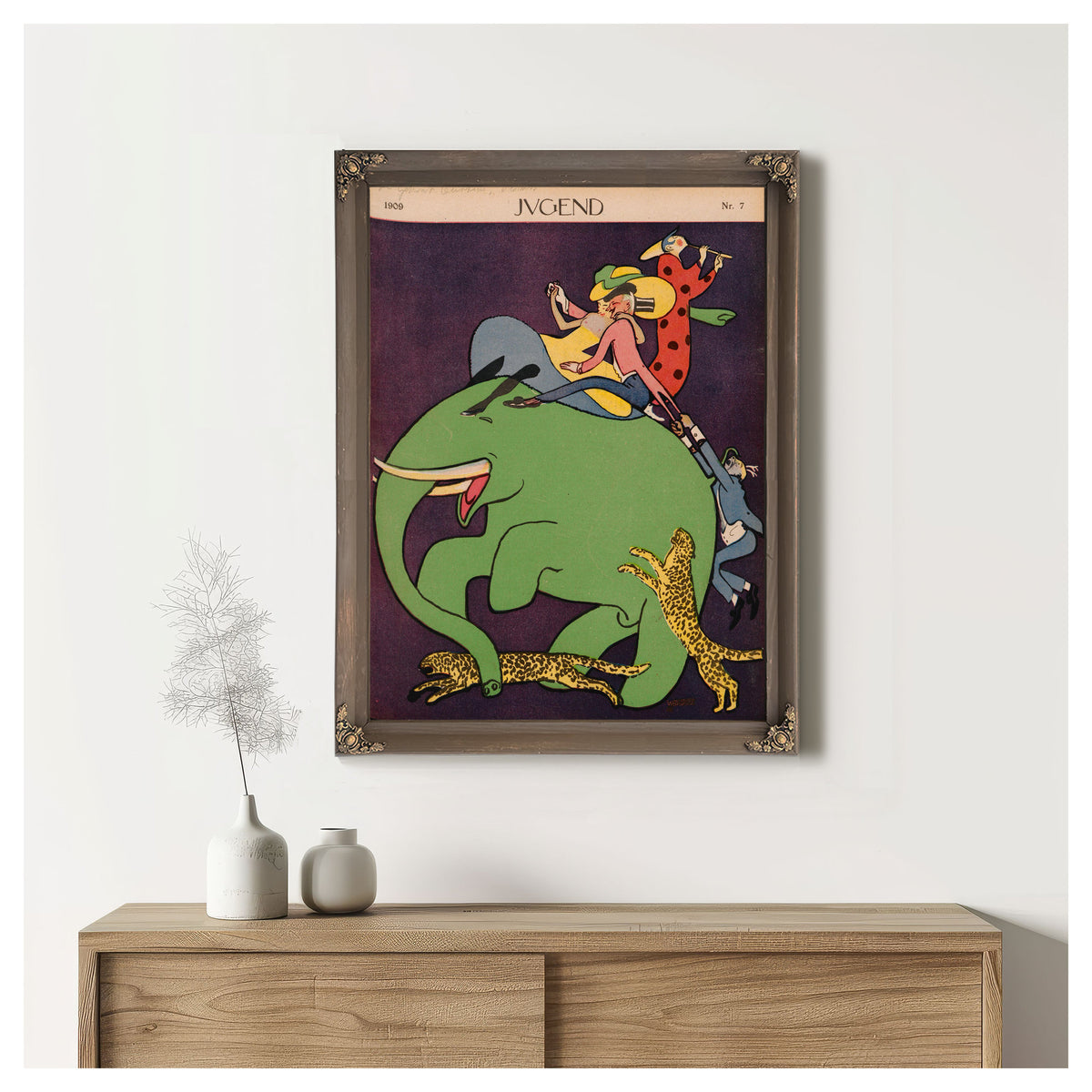 Albert Weisgerber Jugend Nr 07 1909 By Vintage Circus Posters