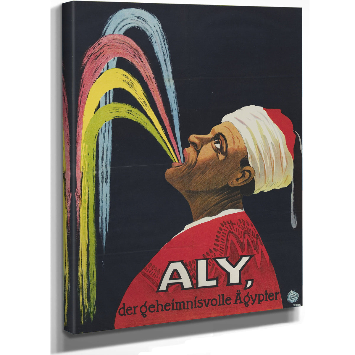 Aly Mysterious Egyptian By Vintage Circus Posters