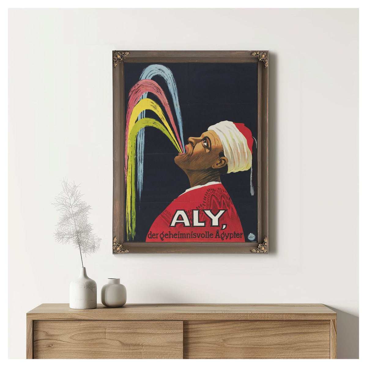 Aly Mysterious Egyptian By Vintage Circus Posters
