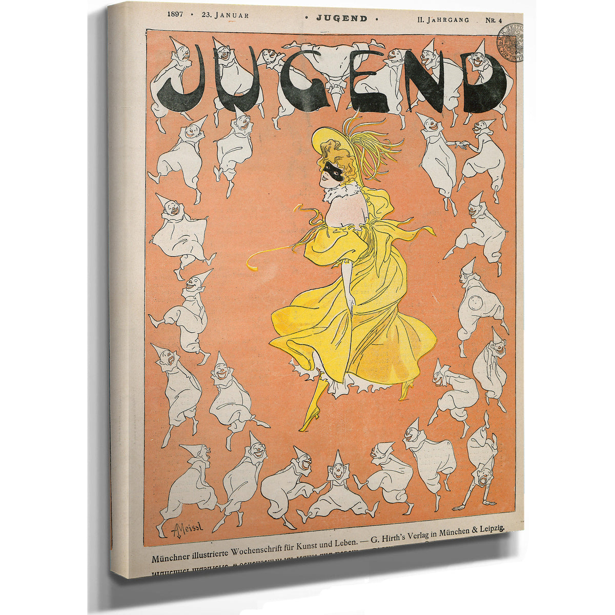 August von Meissl Jugend Nr 4 1897 By Vintage Circus Posters