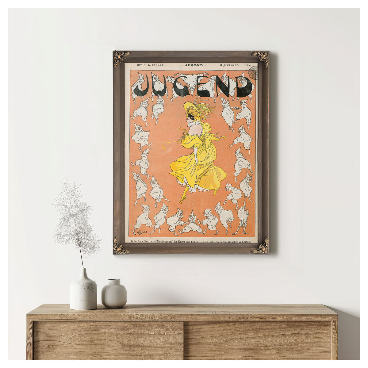August von Meissl Jugend Nr 4 1897 By Vintage Circus Posters