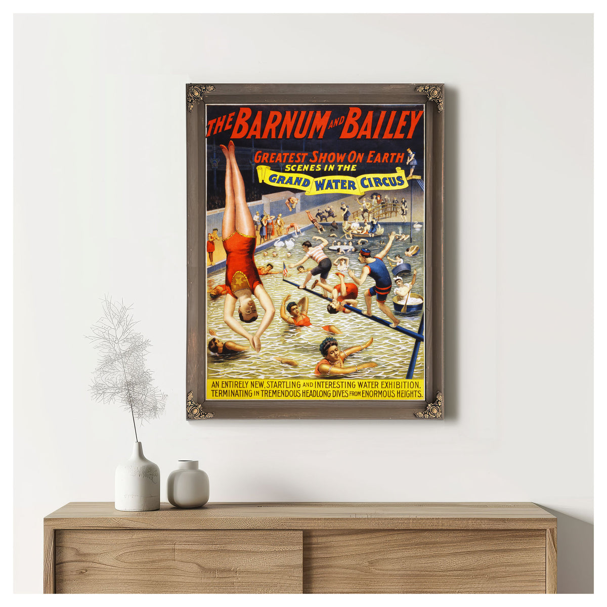 Barnum Bailey Grand Water Circus By Vintage Circus Posters