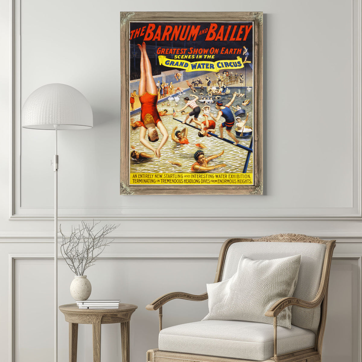 Barnum Bailey Grand Water Circus By Vintage Circus Posters