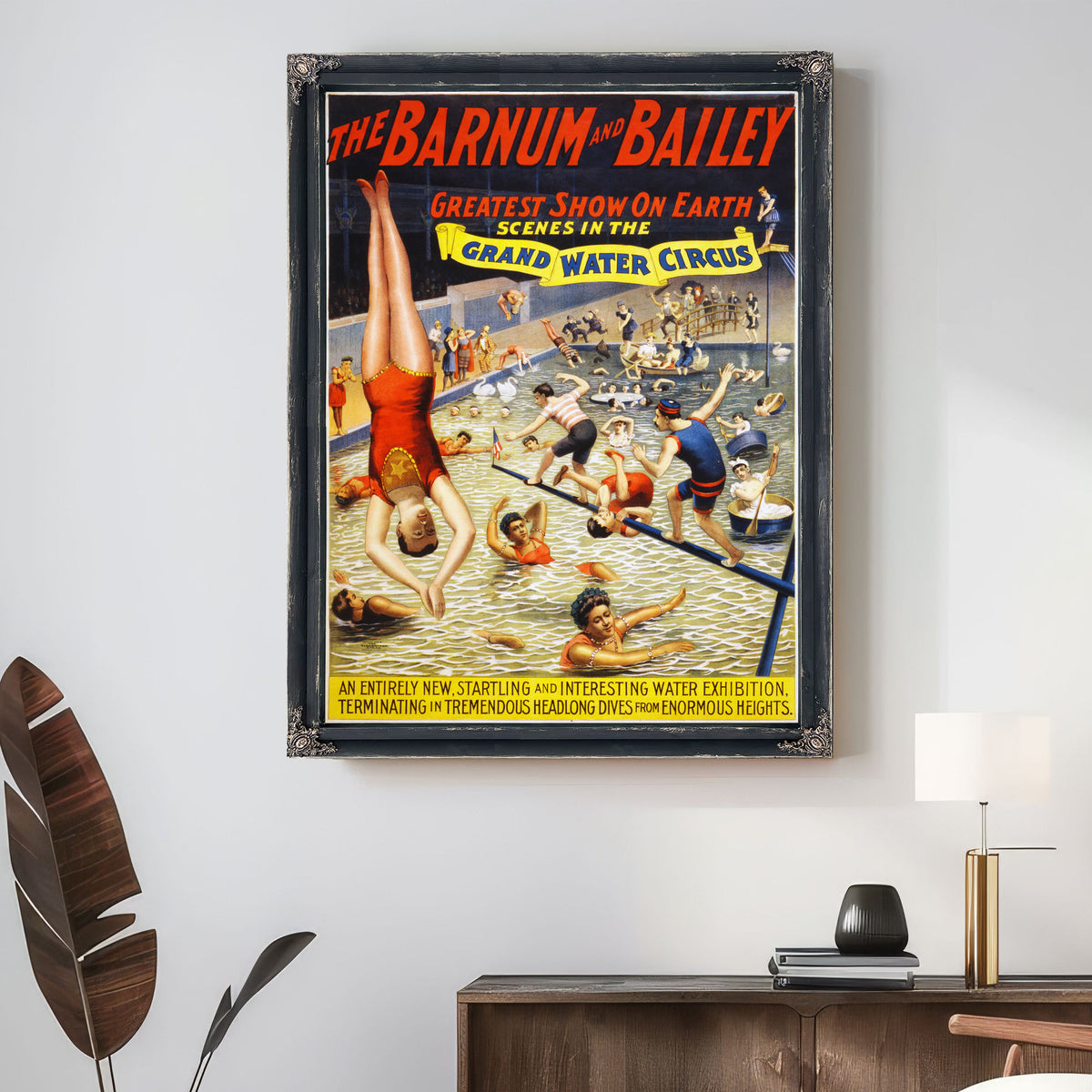 Barnum Bailey Grand Water Circus By Vintage Circus Posters