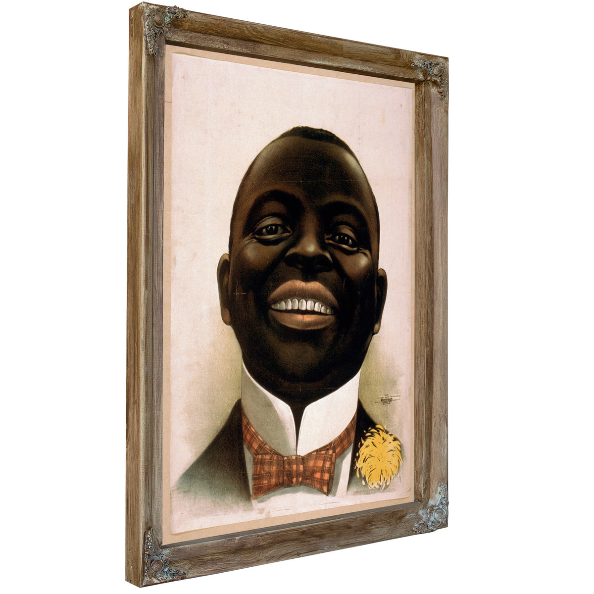 Bust Portrait Smiling African American By Vintage Circus Posters