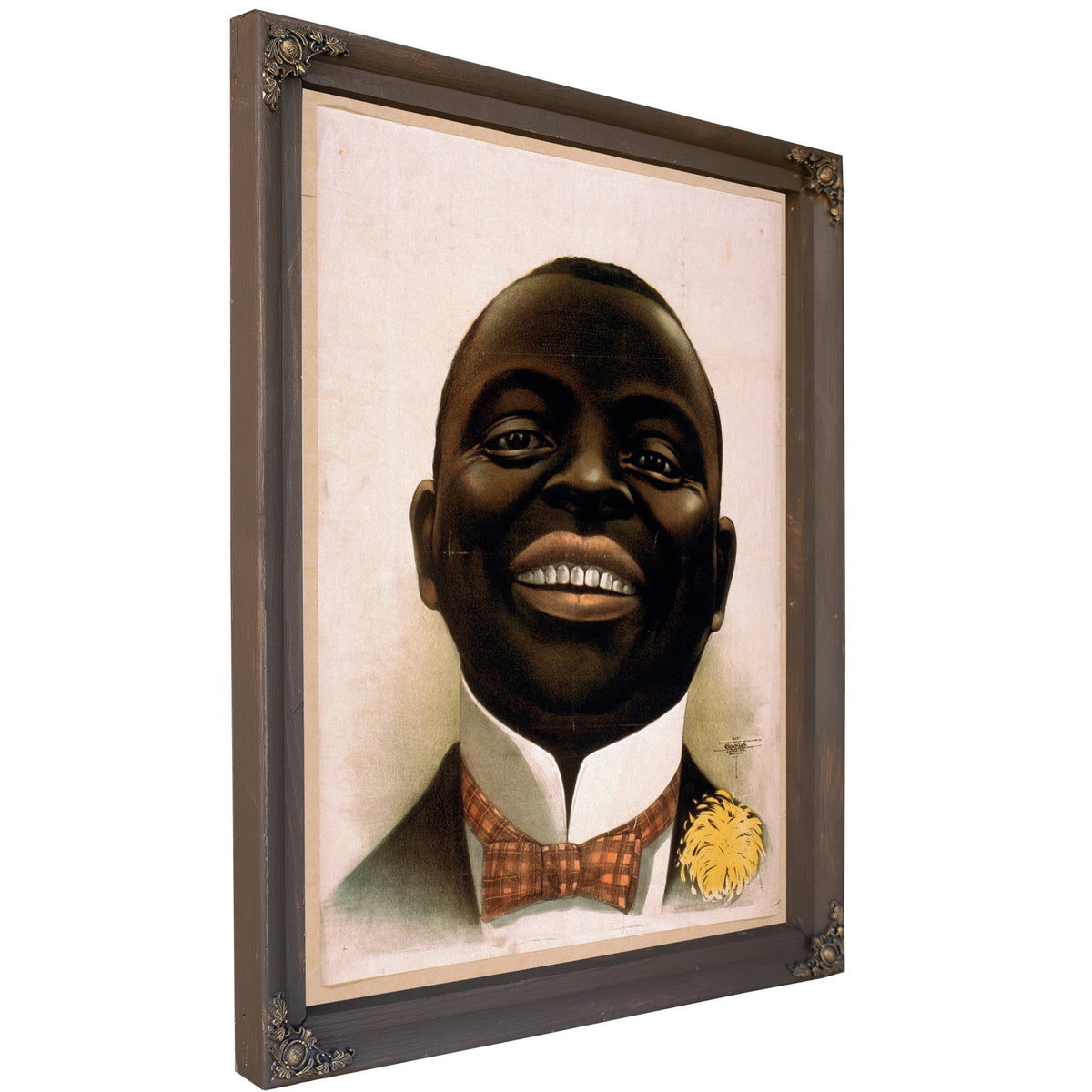 Bust Portrait Smiling African American By Vintage Circus Posters