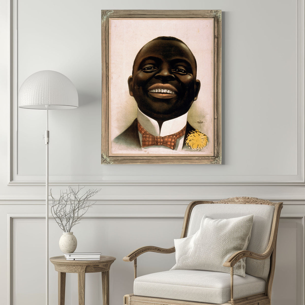 Bust Portrait Smiling African American By Vintage Circus Posters