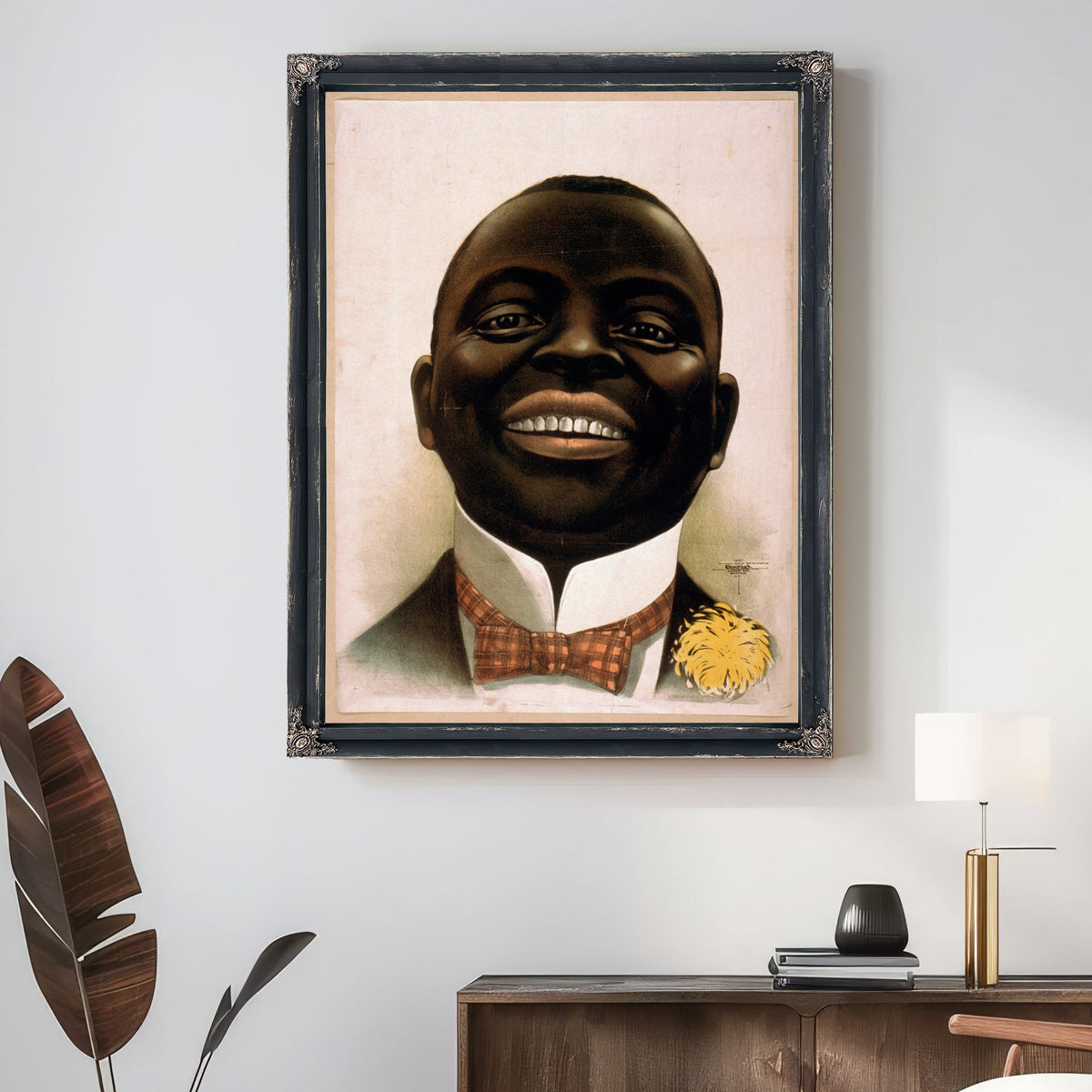 Bust Portrait Smiling African American By Vintage Circus Posters