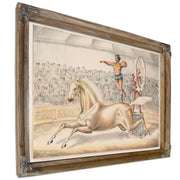 Circus Performer Leaping Through Ring By Circus Posters New