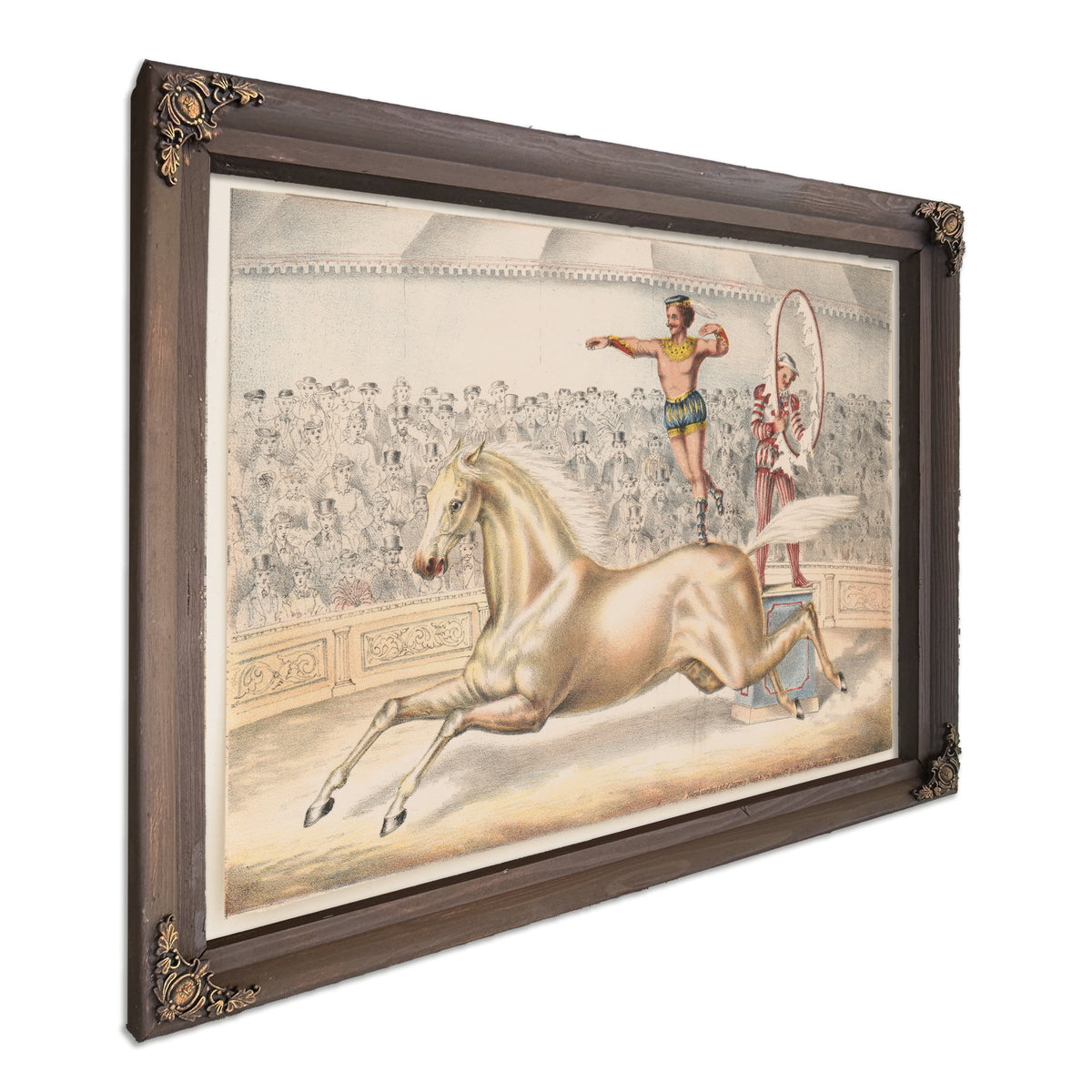 Circus Performer Leaping Through Ring By Circus Posters New