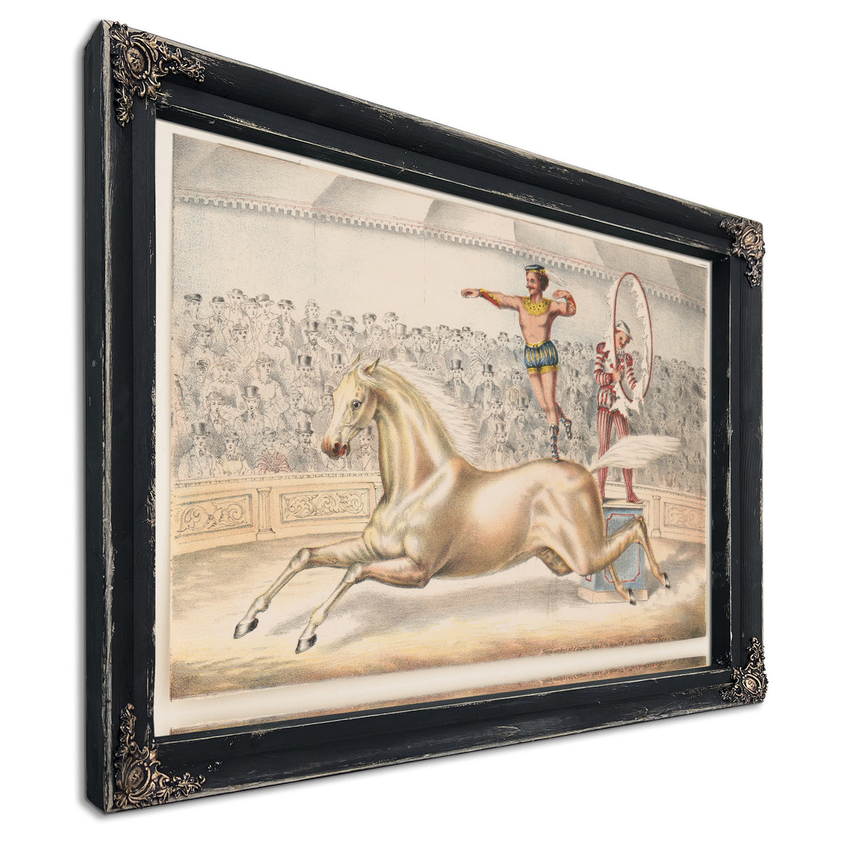 Circus Performer Leaping Through Ring By Circus Posters New
