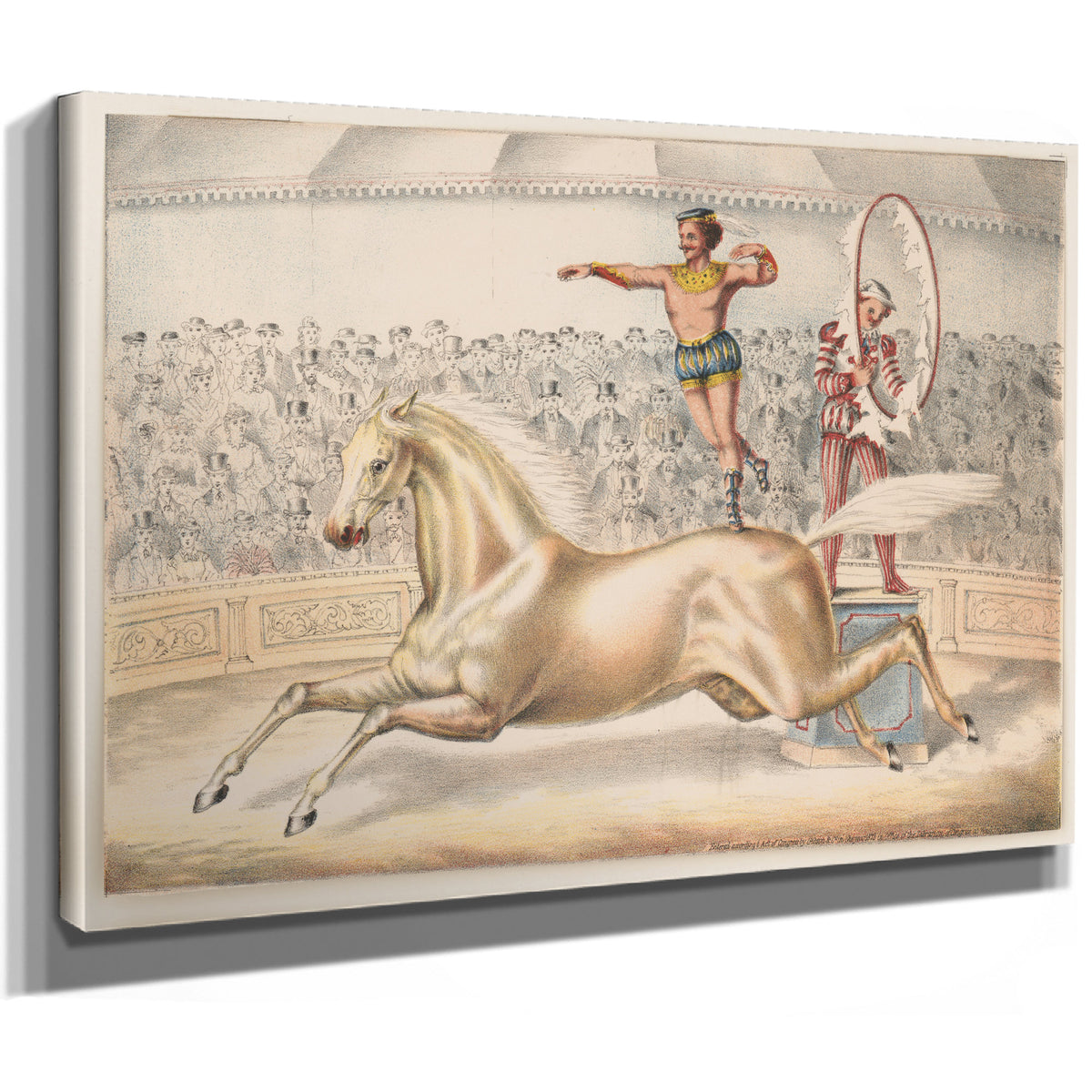 Circus Performer Leaping Through Ring By Circus Posters New