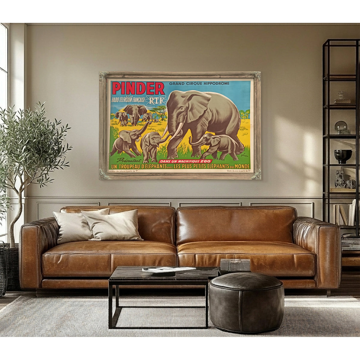 Cirque Pinder Affiche Euleuphants By Circus Posters New