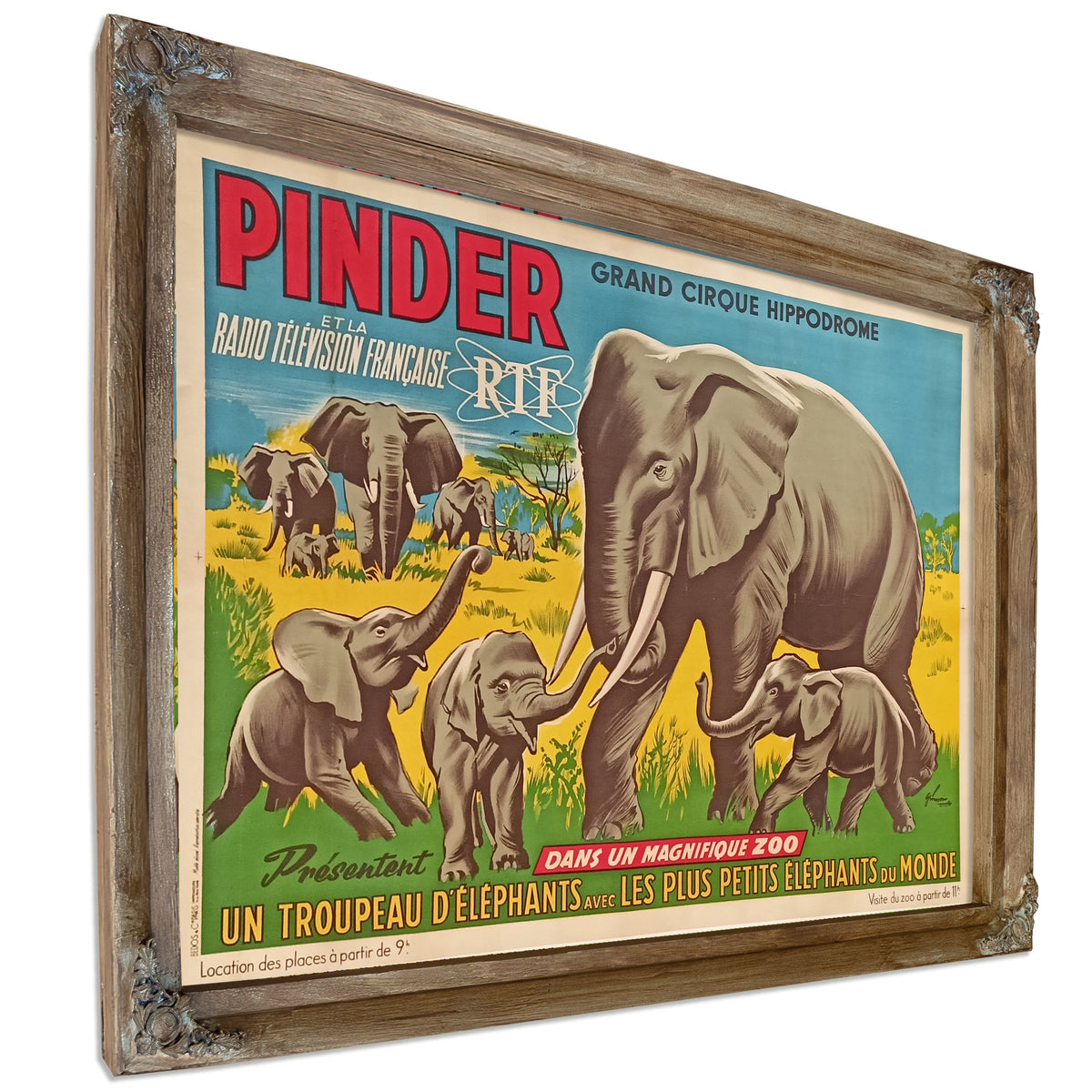 Cirque Pinder Affiche Euleuphants By Circus Posters New