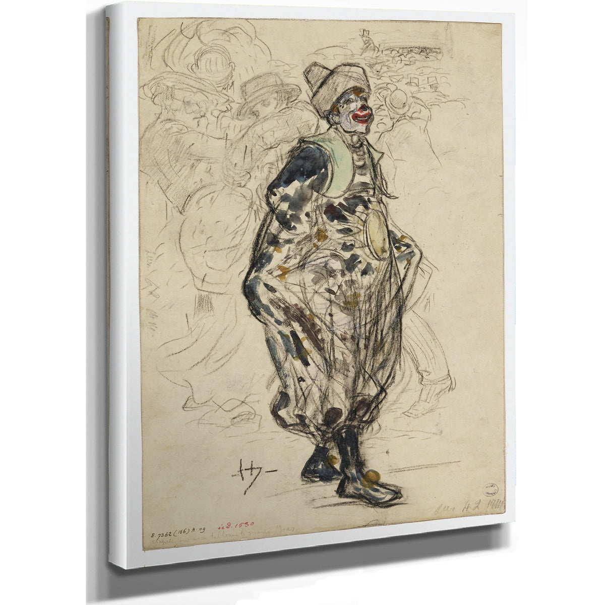 Clown Dans la Rue Un Jour de Mardi By Vintage Circus Posters