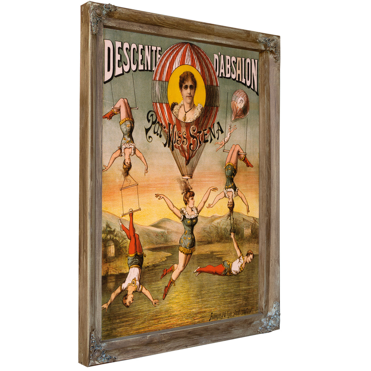 Descente D Absalon Par Miss Stena By Vintage Circus Posters