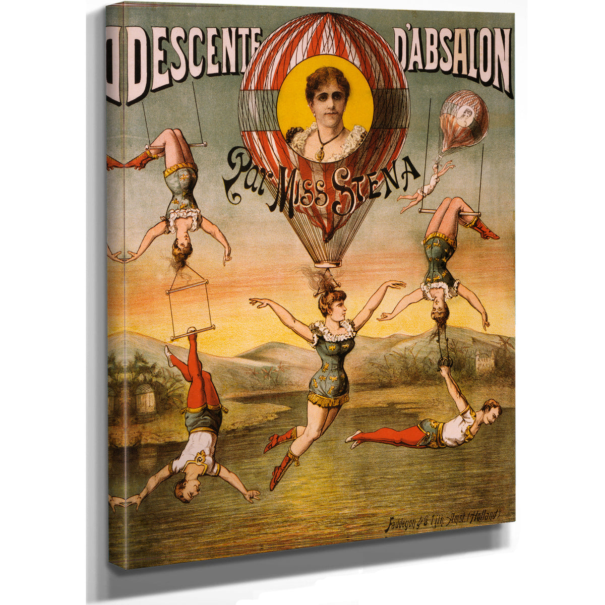 Descente D Absalon Par Miss Stena By Vintage Circus Posters