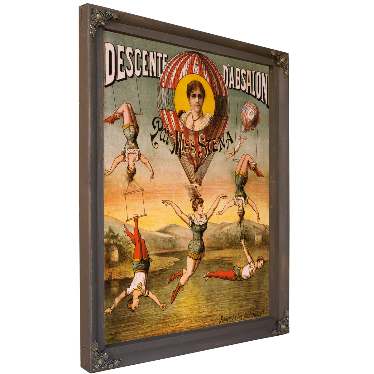 Descente D Absalon Par Miss Stena By Vintage Circus Posters