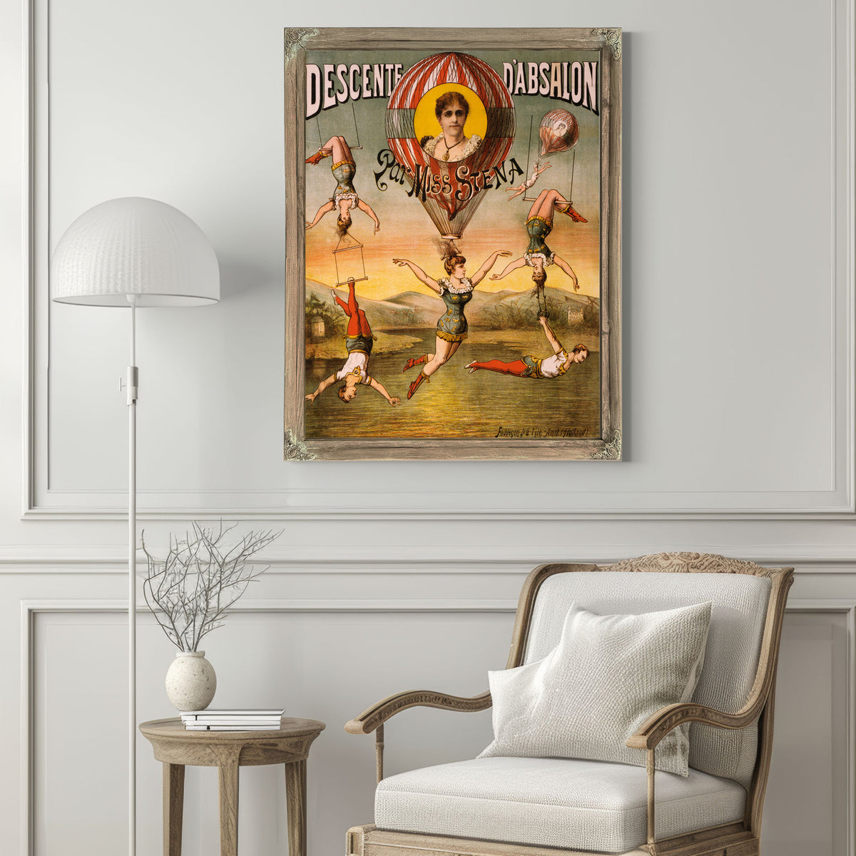 Descente D Absalon Par Miss Stena By Vintage Circus Posters
