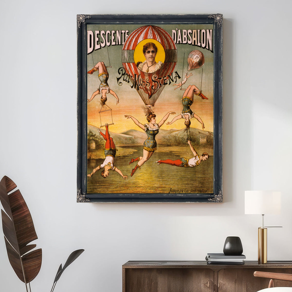 Descente D Absalon Par Miss Stena By Vintage Circus Posters