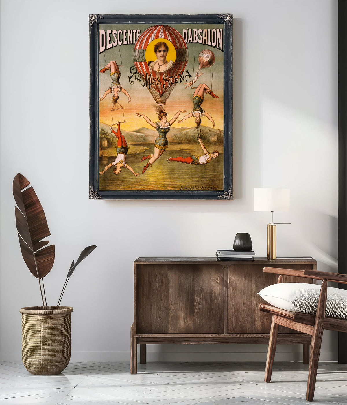 Descente D Absalon Par Miss Stena By Vintage Circus Posters