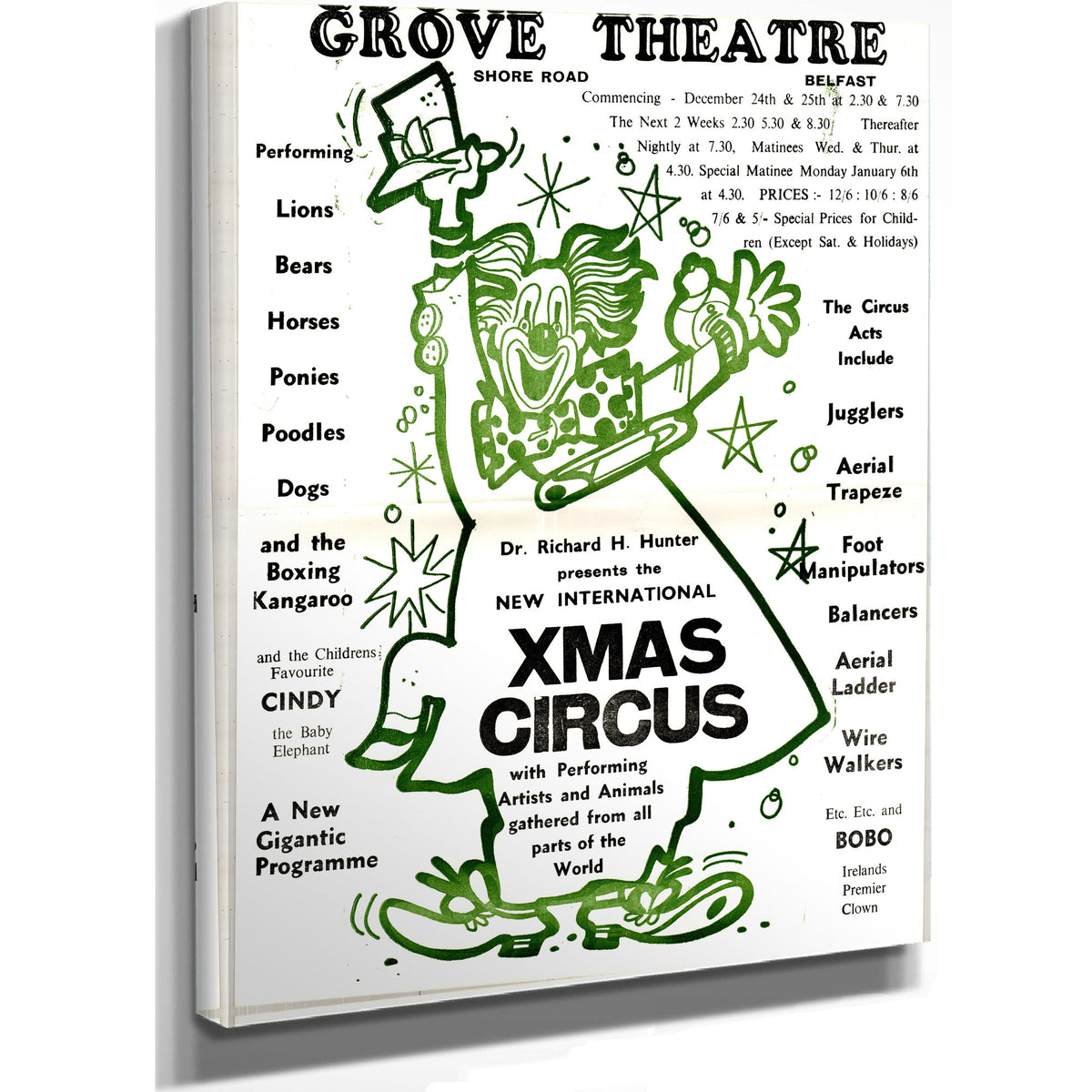 Dr Hunter Papers Circus Poster 8 By Vintage Circus Posters