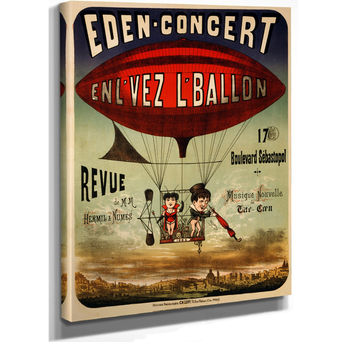 Eden Concert Enl Vez L Ballon By Vintage Circus Posters