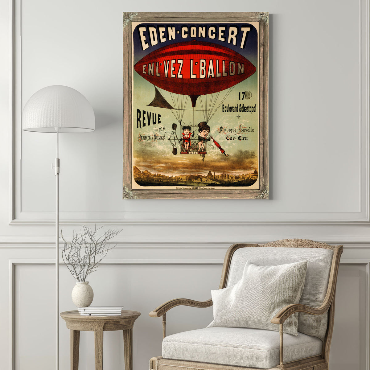Eden Concert Enl Vez L Ballon By Vintage Circus Posters