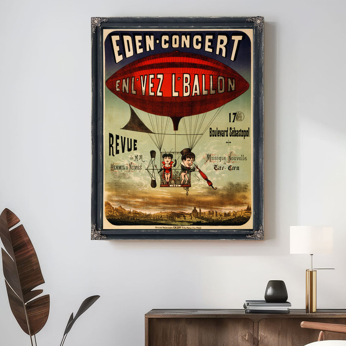 Eden Concert Enl Vez L Ballon By Vintage Circus Posters