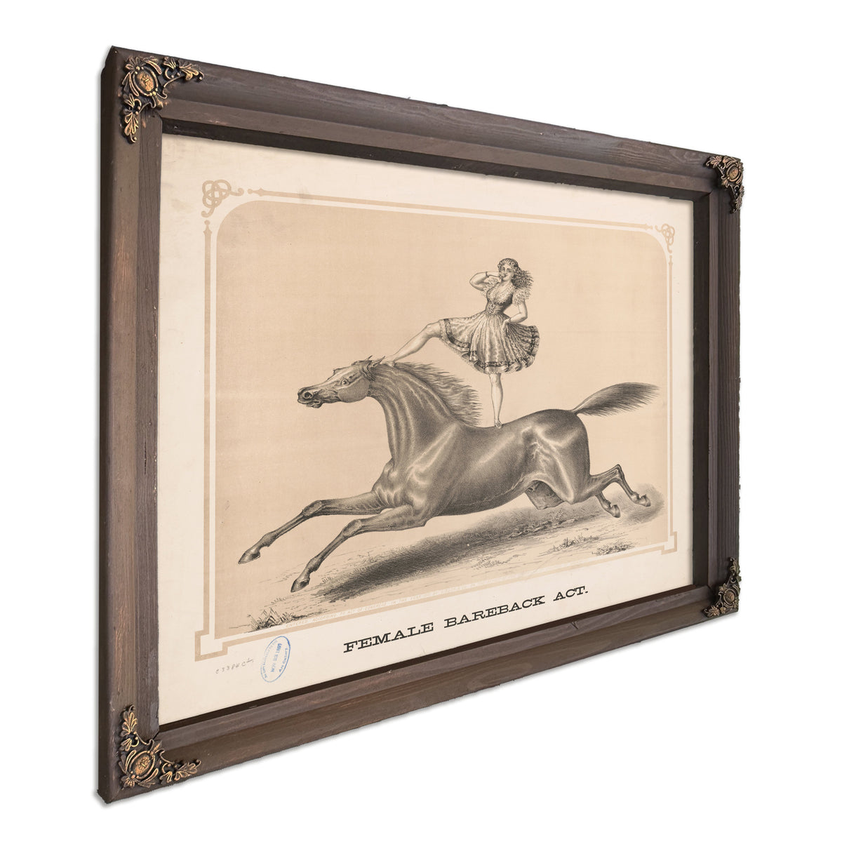 Female Bareback Act By Circus Posters New