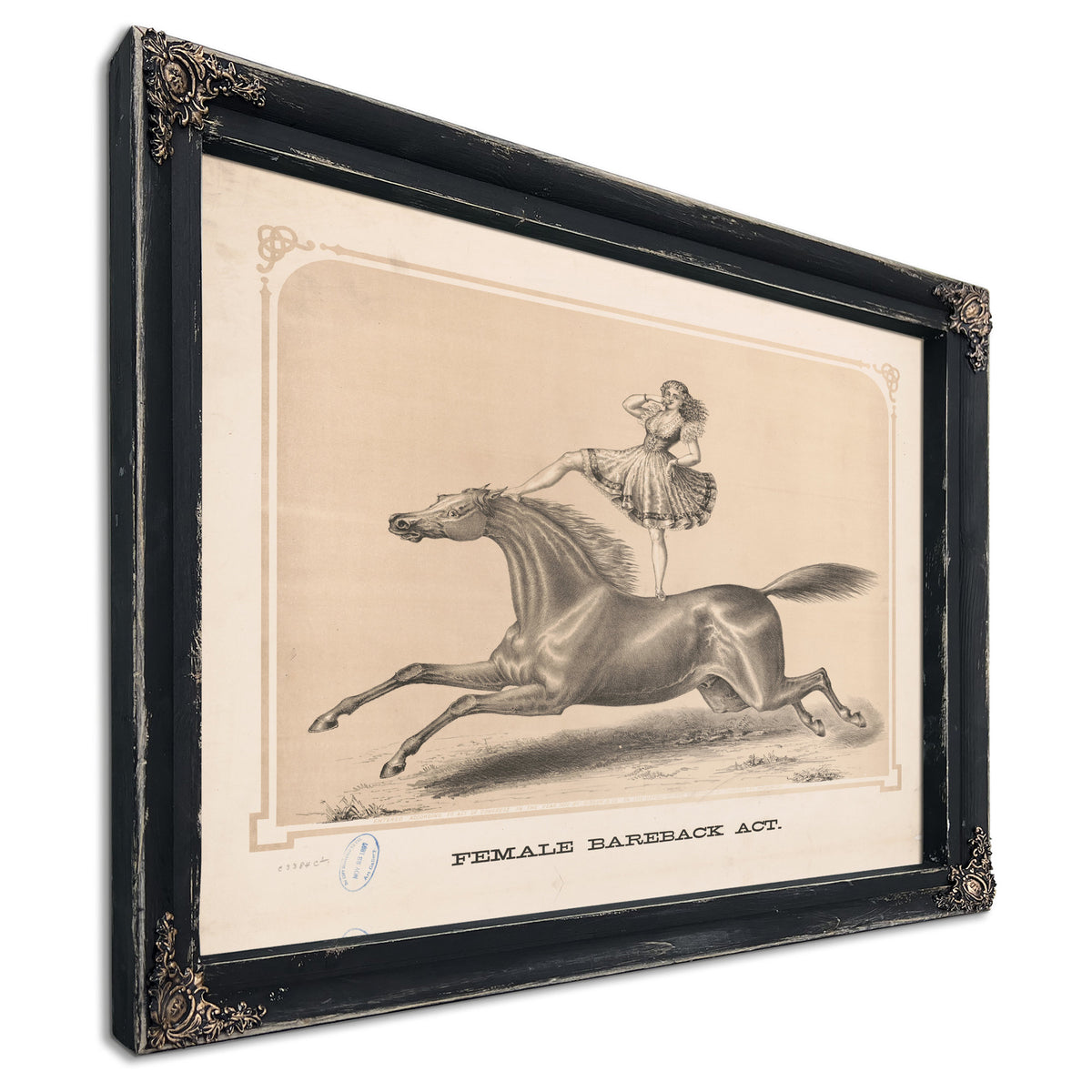 Female Bareback Act By Circus Posters New