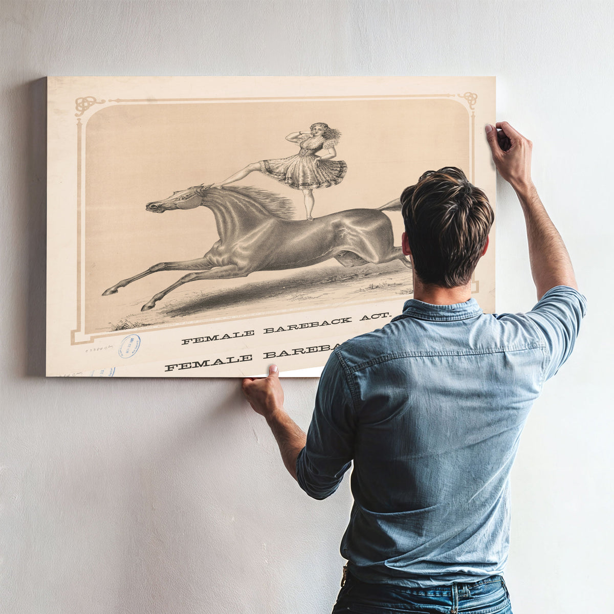 Female Bareback Act By Circus Posters New