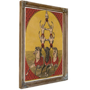 Five Acrobats Three Horses By Vintage Circus Posters