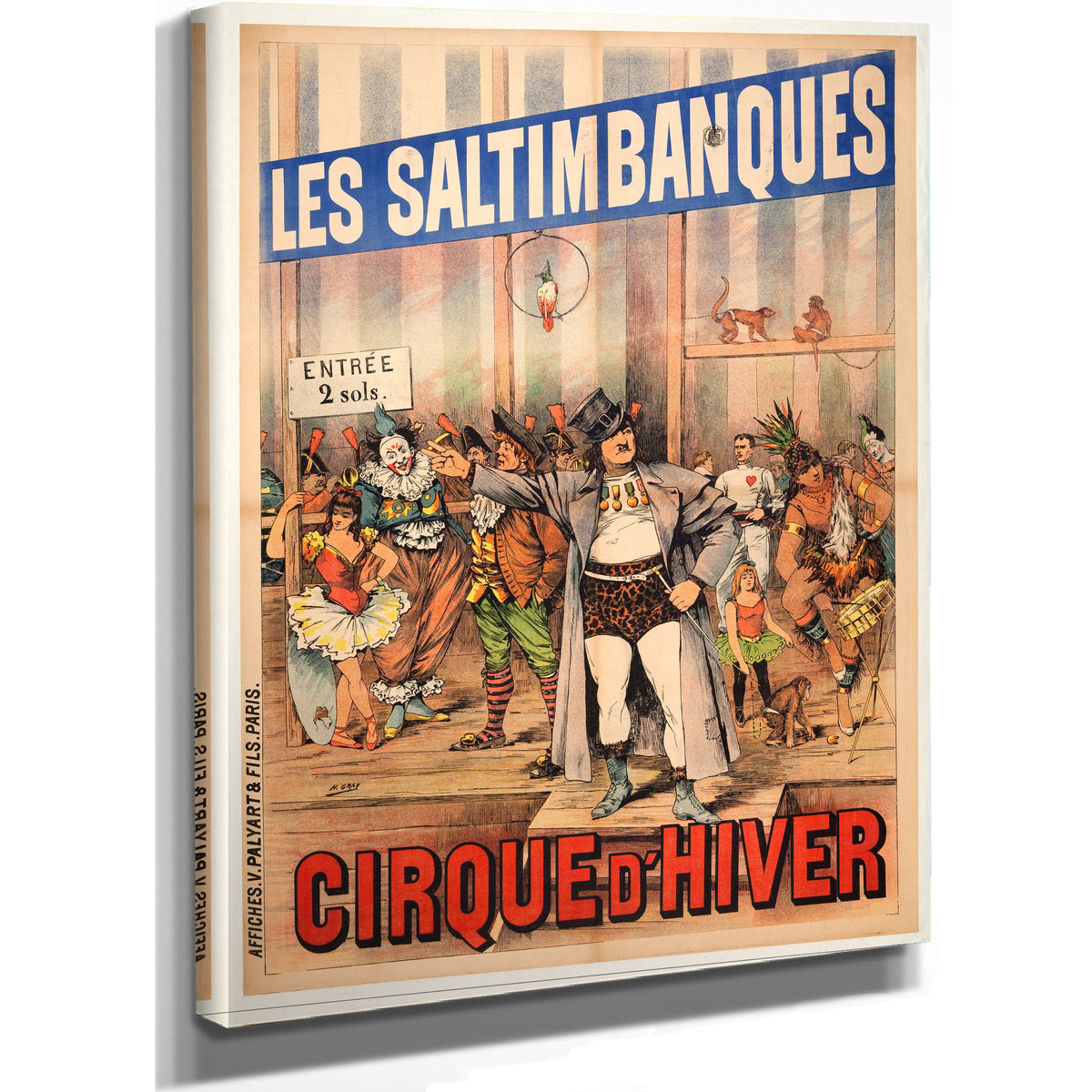 Henri Gray Les Saltimbanques By Vintage Circus Posters