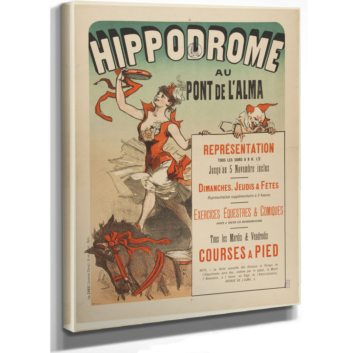 Hippodrome Au Pont de L Alma 03 By Vintage Circus Posters