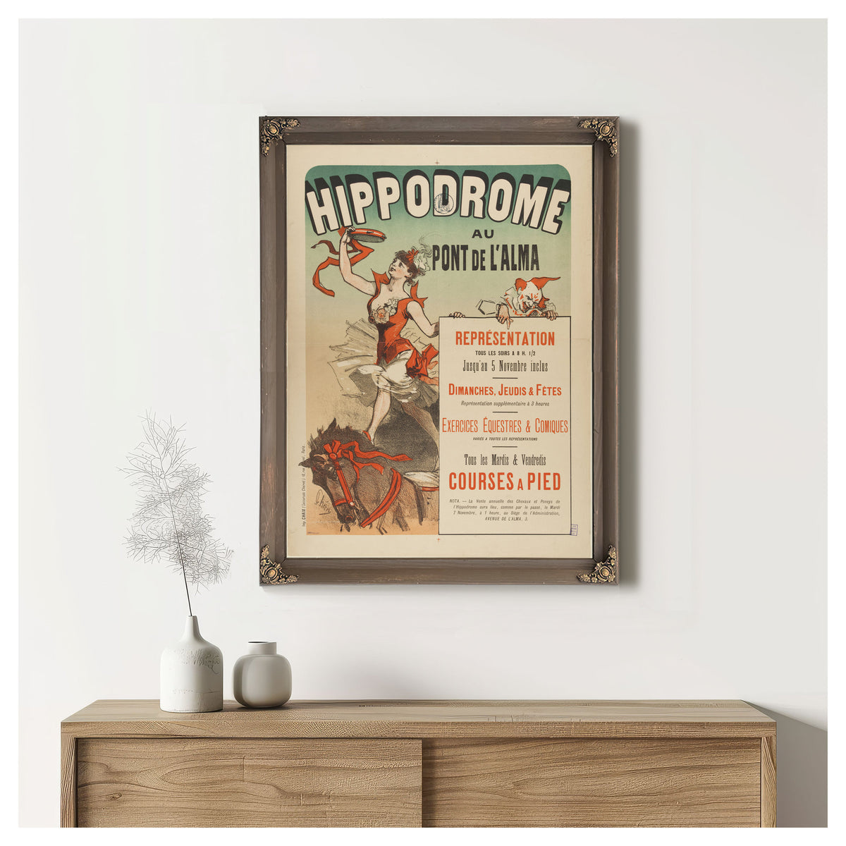 Hippodrome Au Pont de L Alma 03 By Vintage Circus Posters