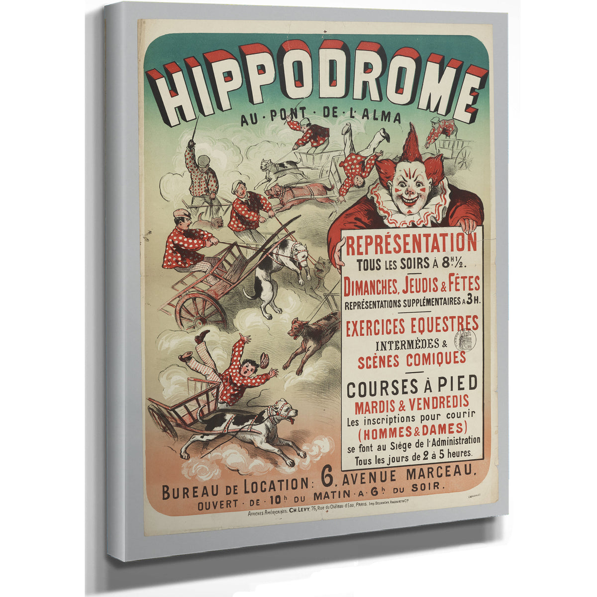 Hippodrome Au Pont de L Alma By Vintage Circus Posters