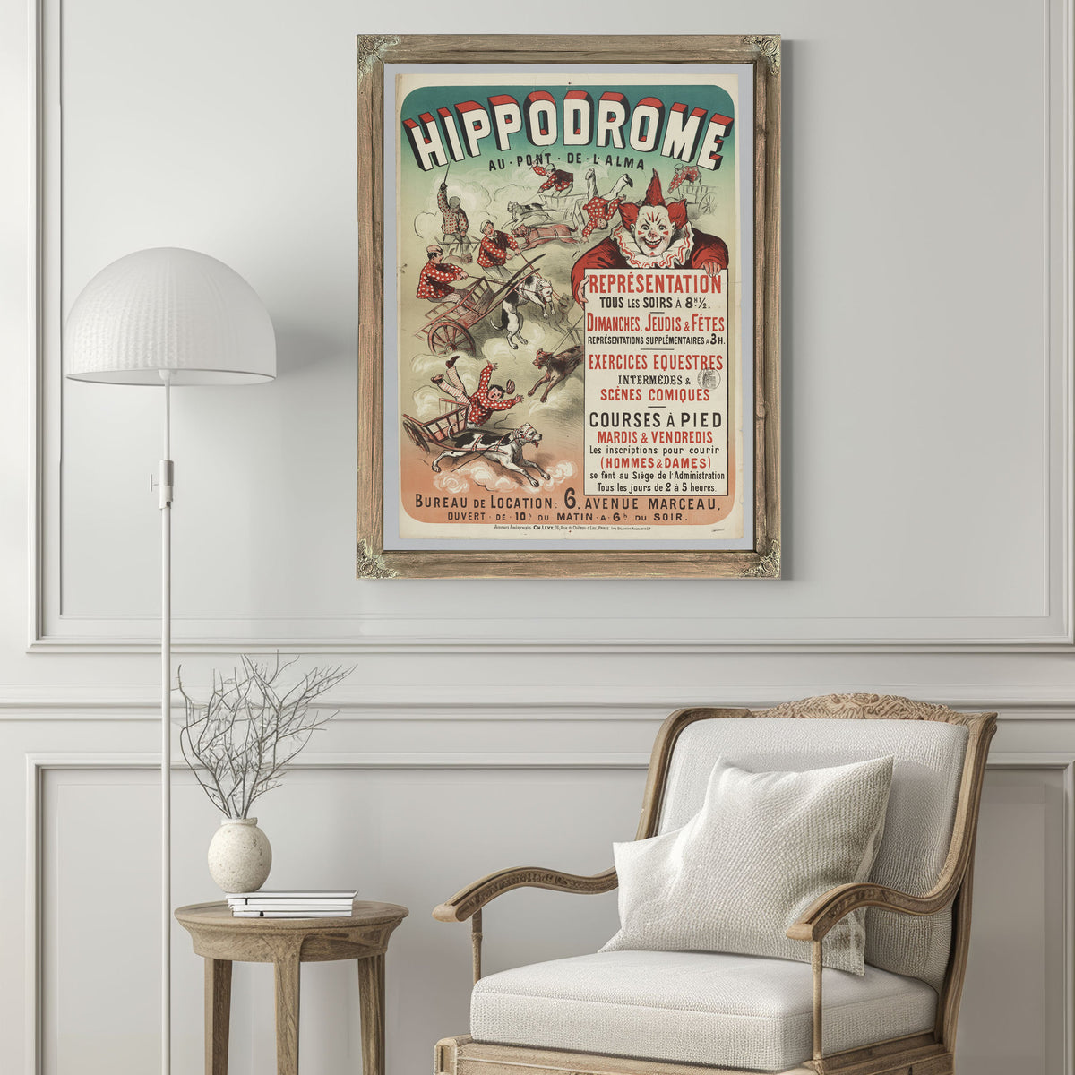 Hippodrome Au Pont de L Alma By Vintage Circus Posters