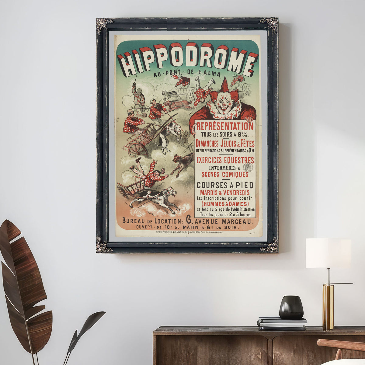 Hippodrome Au Pont de L Alma By Vintage Circus Posters