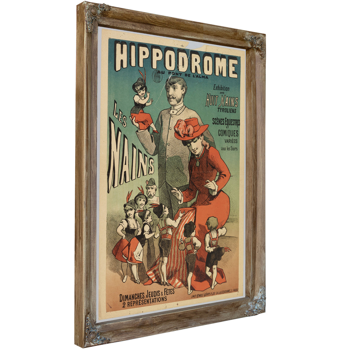 Hippodrome Au Pont de L Alma Les Nains By Vintage Circus Posters