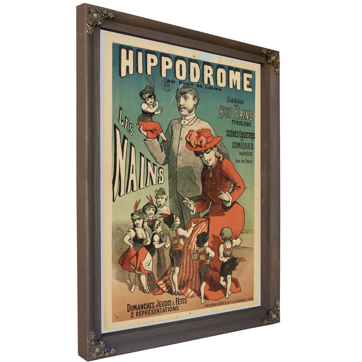 Hippodrome Au Pont de L Alma Les Nains By Vintage Circus Posters