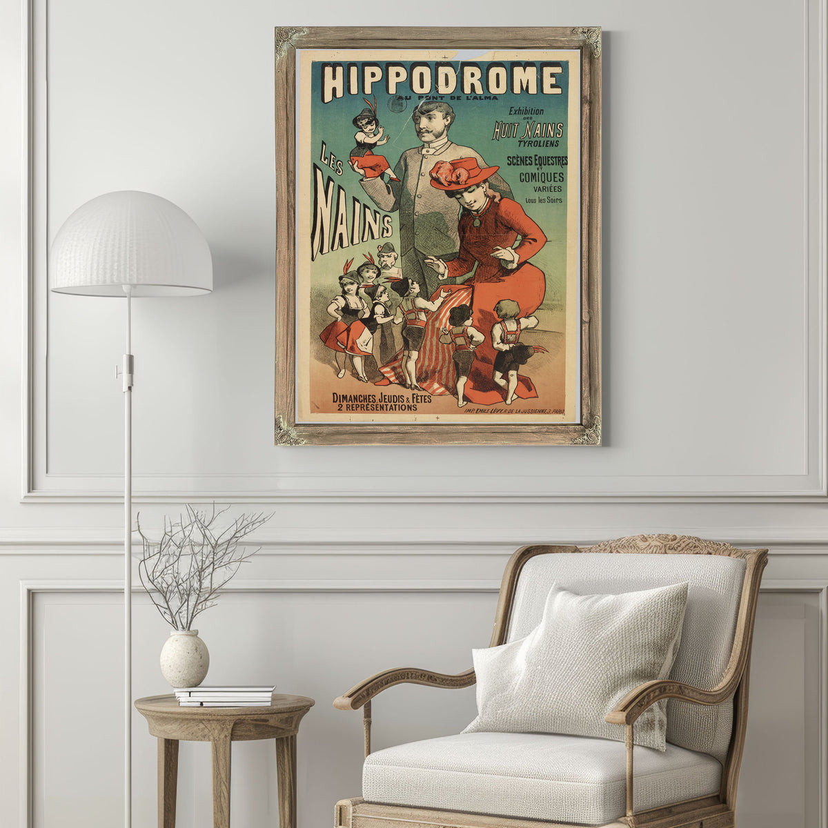 Hippodrome Au Pont de L Alma Les Nains By Vintage Circus Posters