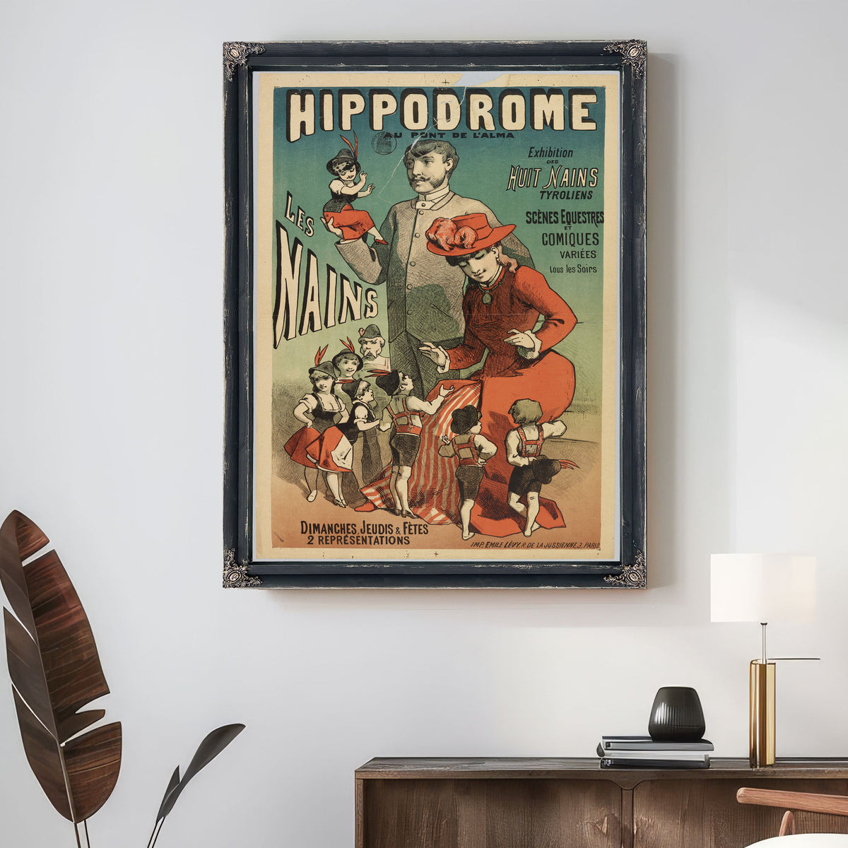 Hippodrome Au Pont de L Alma Les Nains By Vintage Circus Posters