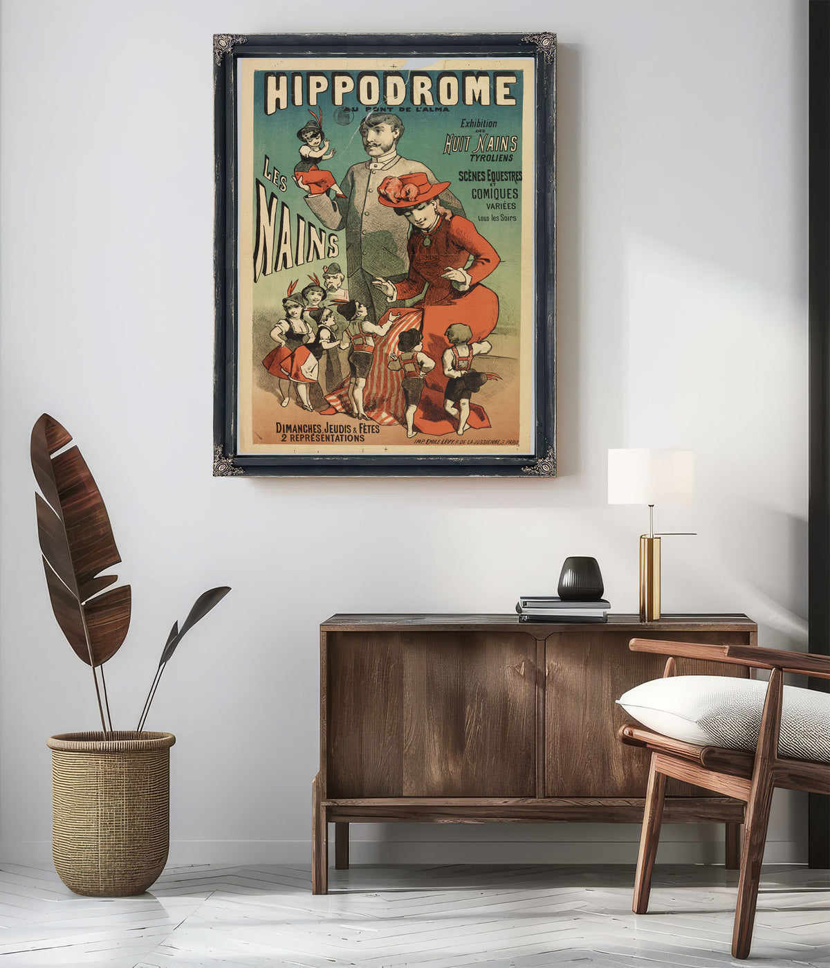 Hippodrome Au Pont de L Alma Les Nains By Vintage Circus Posters