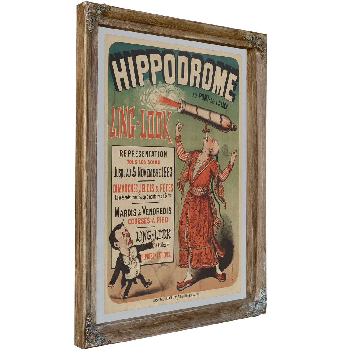 Hippodrome Au Pont de L Alma Ling Look By Vintage Circus Posters